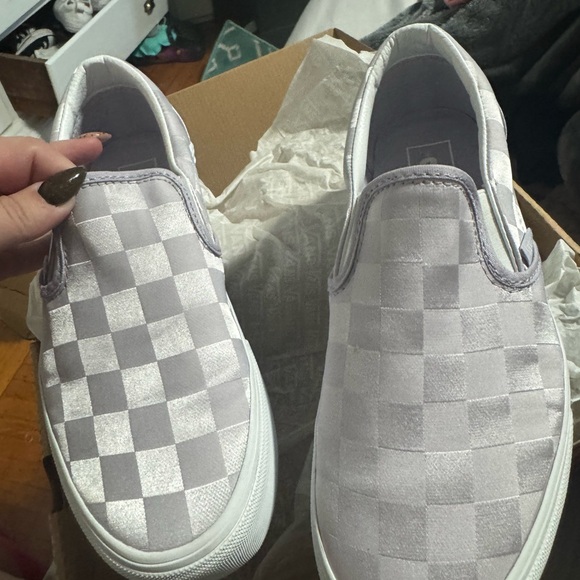 Checkered Slip-On Sneakers - Picture 1 of 6
